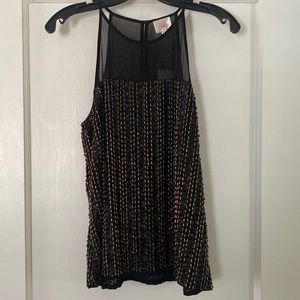 NWT Parker beaded and sequin top